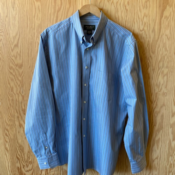 Eddie Bauer Crisp Cotton Dress Shirt NWOT - Picture 2 of 5